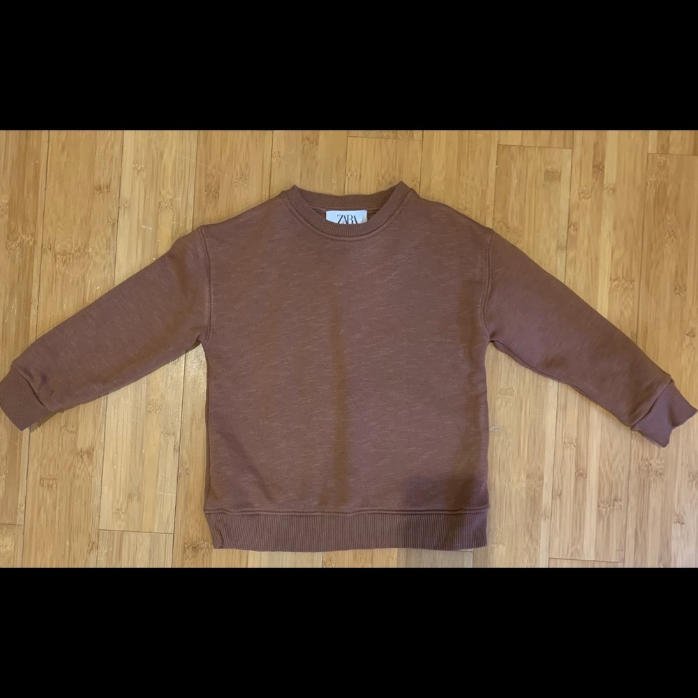 Boys brown Zara sweatshirt size 6